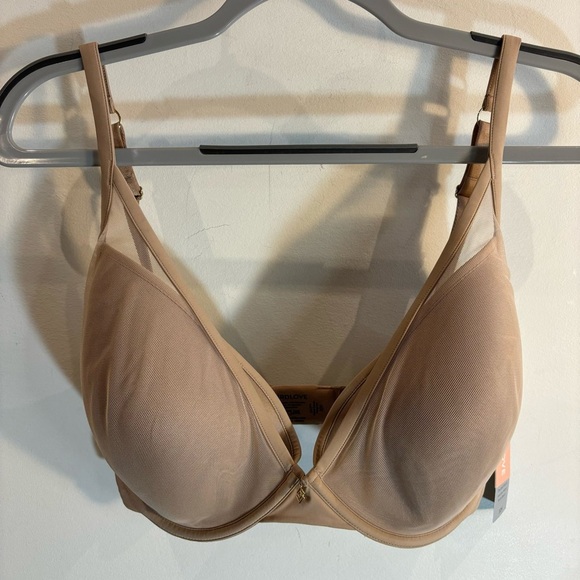 THIRDLOVE Sz 32H Bra Classic Contour Uplift Plunge Nude Padded Underwire NEW - Picture 2 of 12